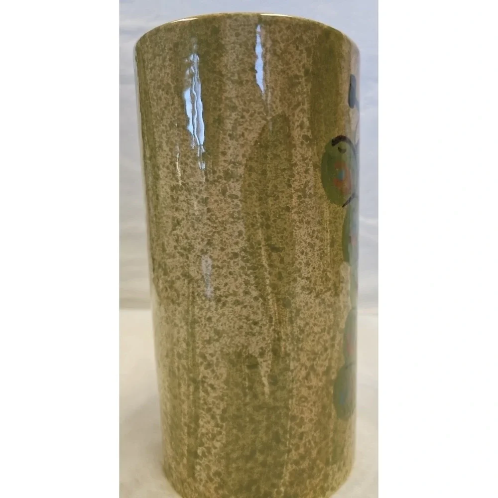 Mid-Century Hand Painted Vase, Made in Italy by SARA, Beautiful Vase 8x4.25 